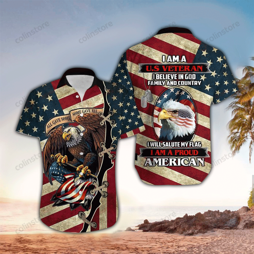 I Am Veteran All Over Printed Hawaii Shirt Aloha Ha588