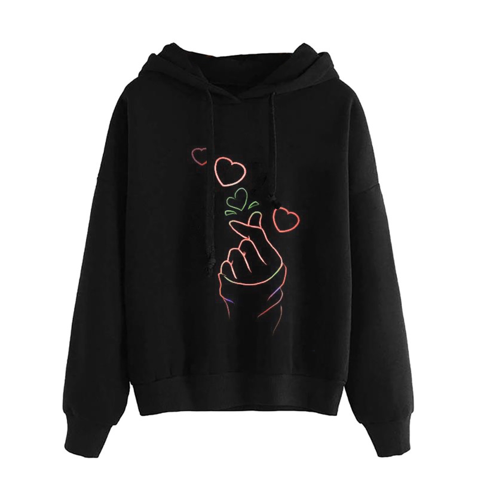 Womens Cute Printing Sweatshirts Print Long Sleeve Hoodie Pullover Tops Sweatshirts 8 alx