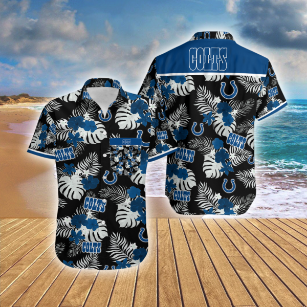 Hawaiian Shirt Island Indianapolis Colts Summer Button Up Ha22320