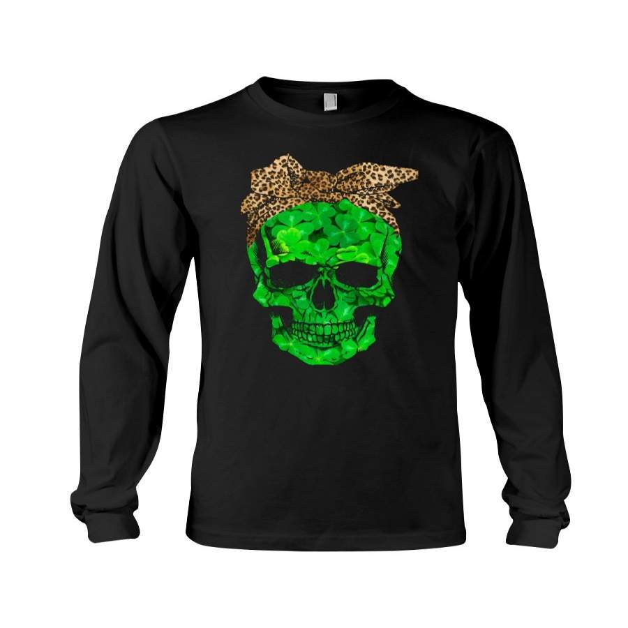 St Patrick Day Skull Leopard Special Gift Unisex Long Sleeve