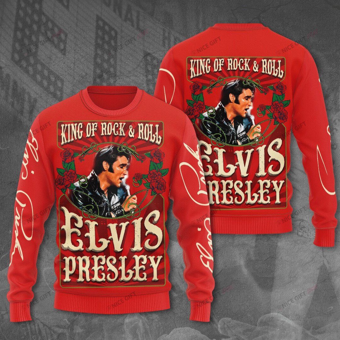 Elvis Presley Crewneck Sweatshirt 3Cs-R1U3