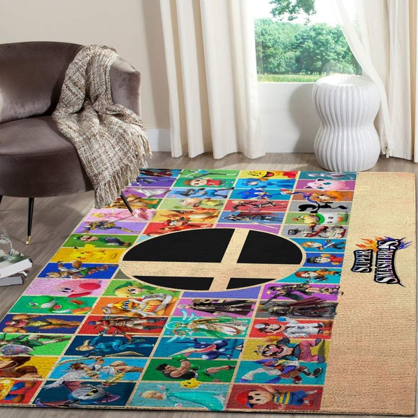 Super Mario Area Rug / Gaming Floor Decor 1912064