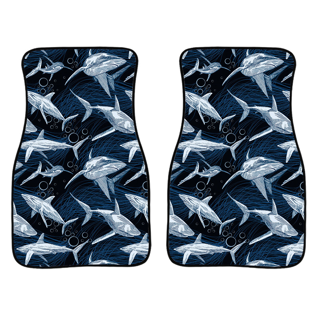 Shark Underwear Pattern Print Front Car Floor Mats