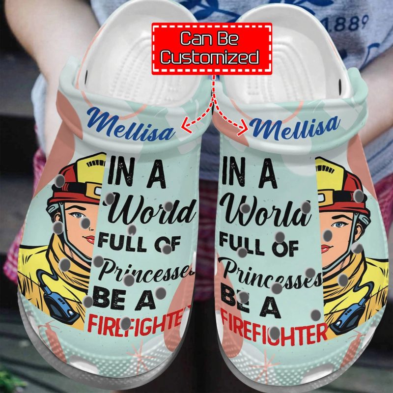 Firefighter clog Shoes Custom