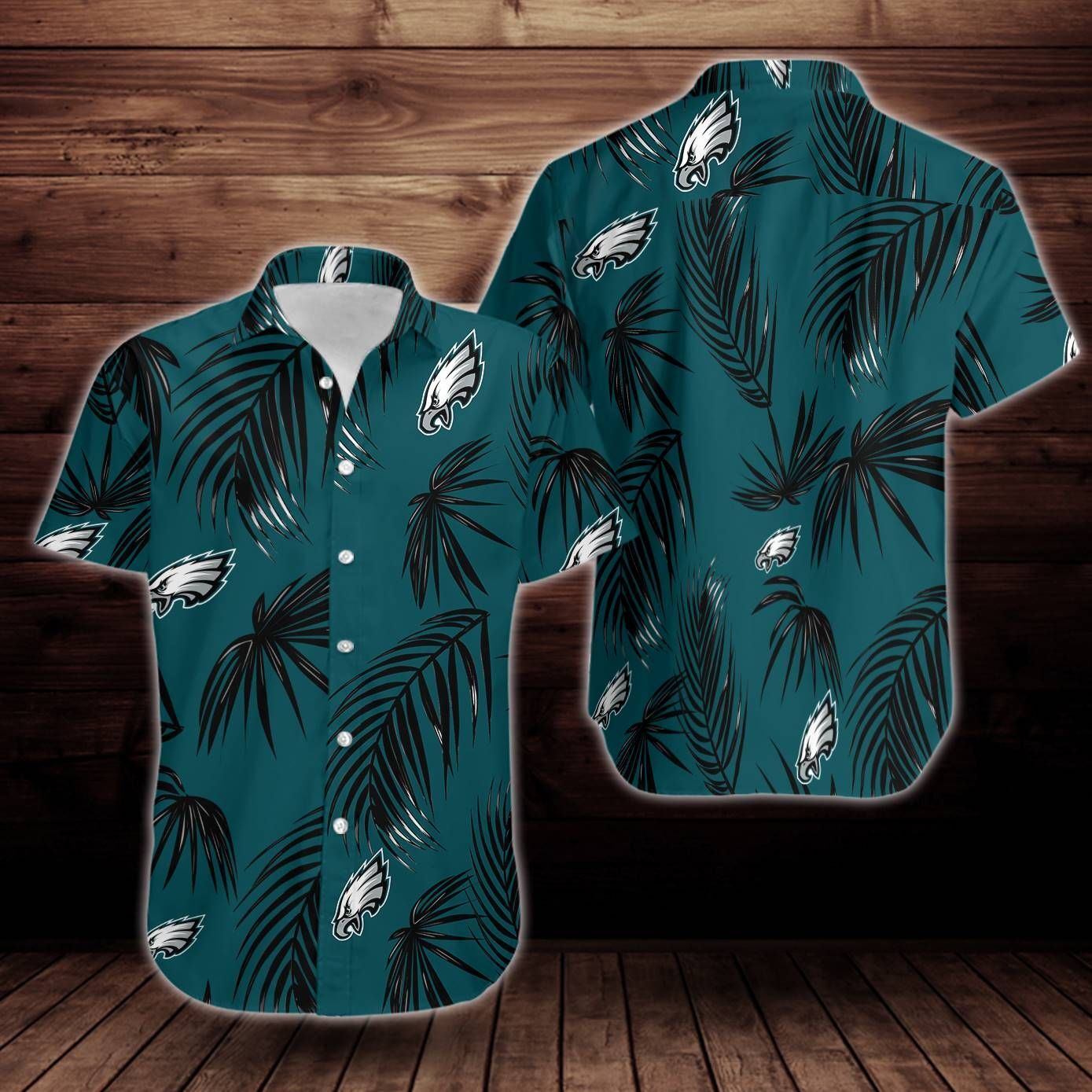 Philadelphia Eagles Flower Short Sleeve Hawaiian Shirt