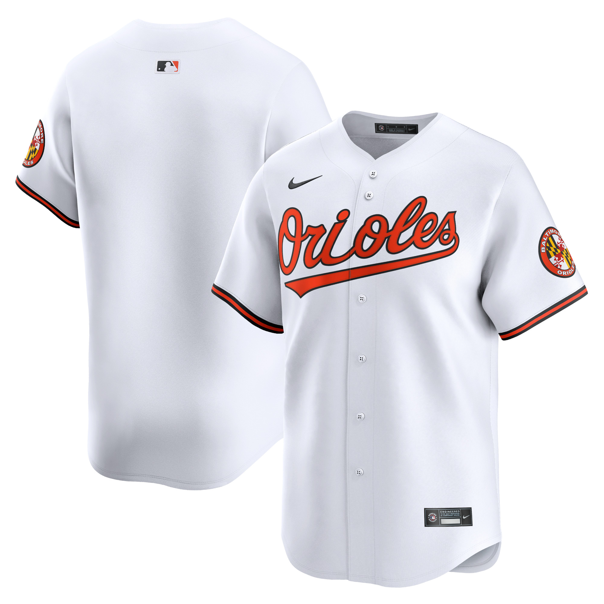 Baltimore Orioles Youth Home Limited Jersey – White