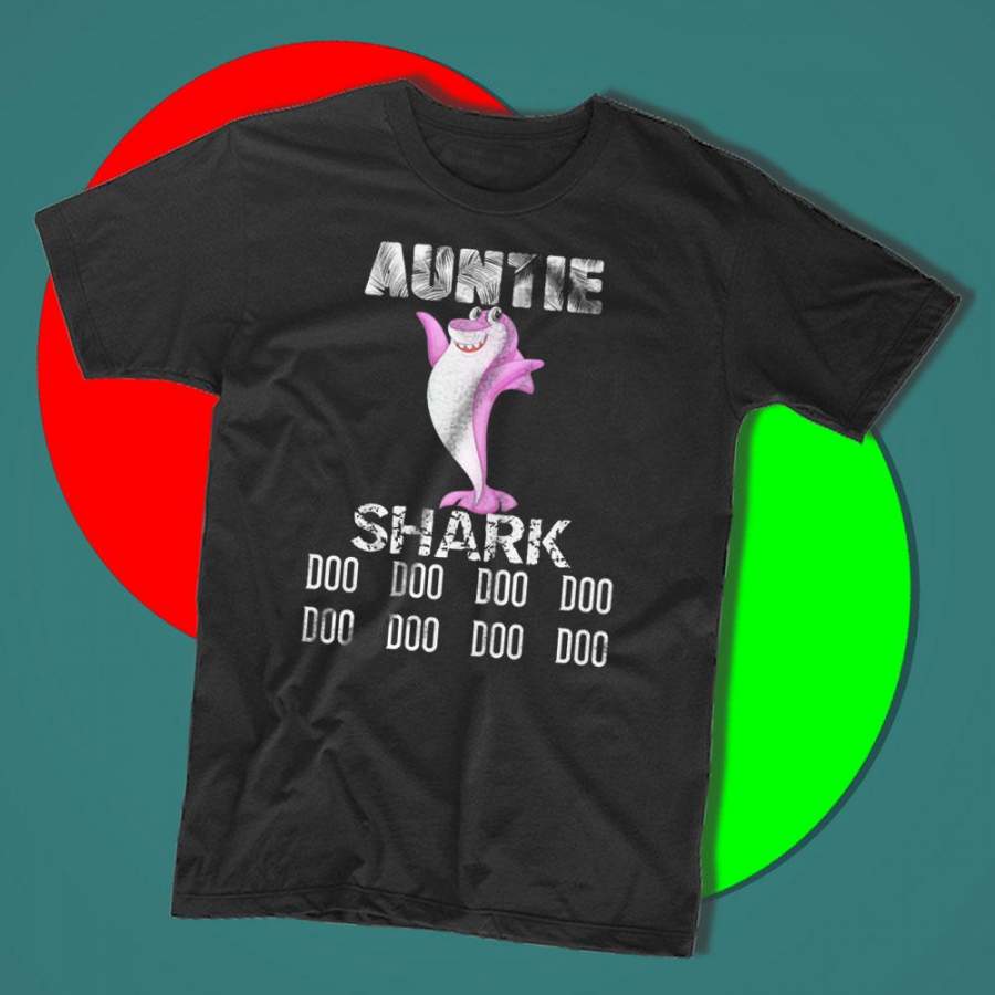 Auntie Shark Doo Doo Doo Matching Family Men’S T Shirt