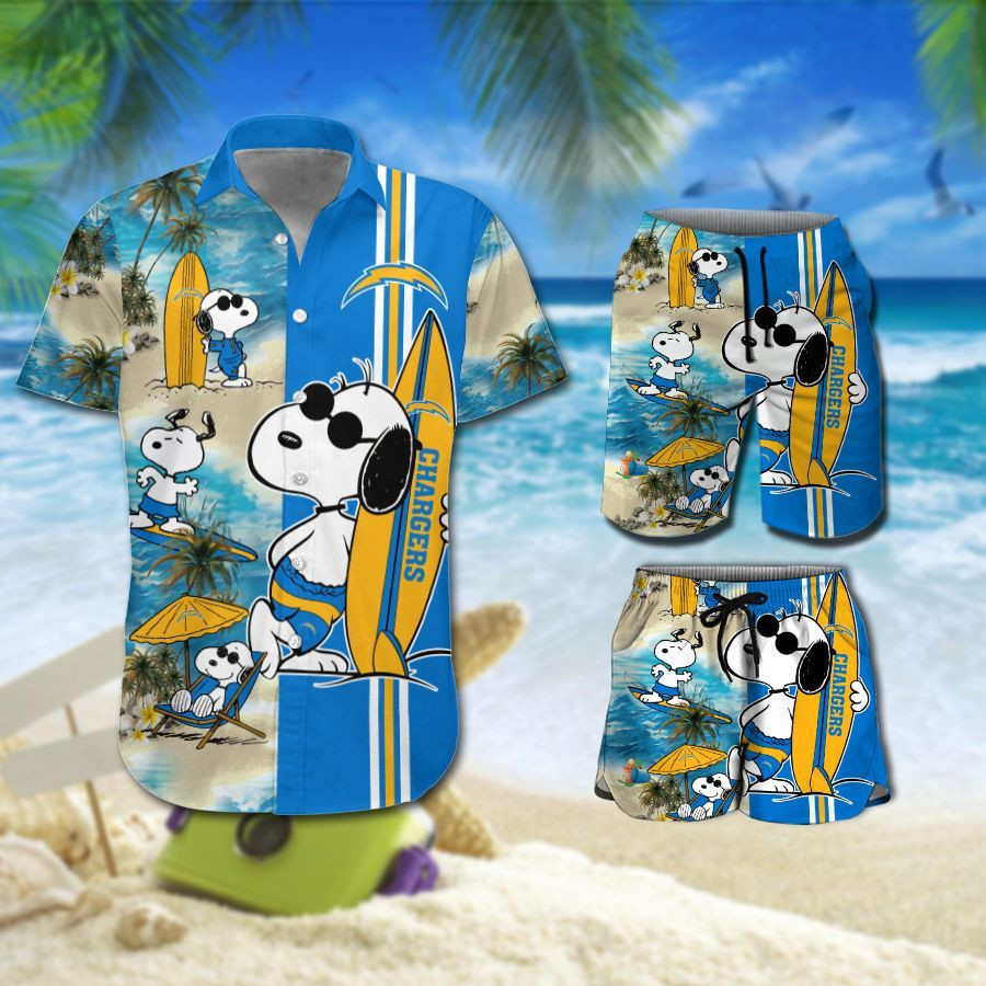 Los Angeles Chargers Snoopy All Over Print Hawaii Shirt Ha91538