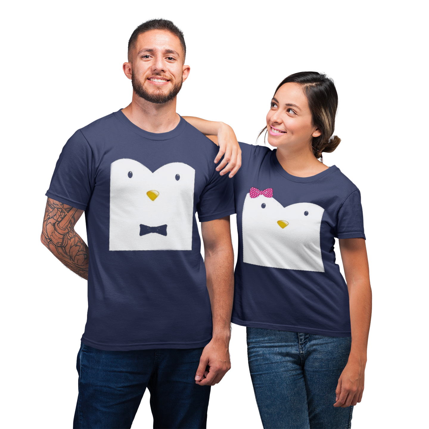 Penguin Couple Shirt For Lover Matching T-shirt