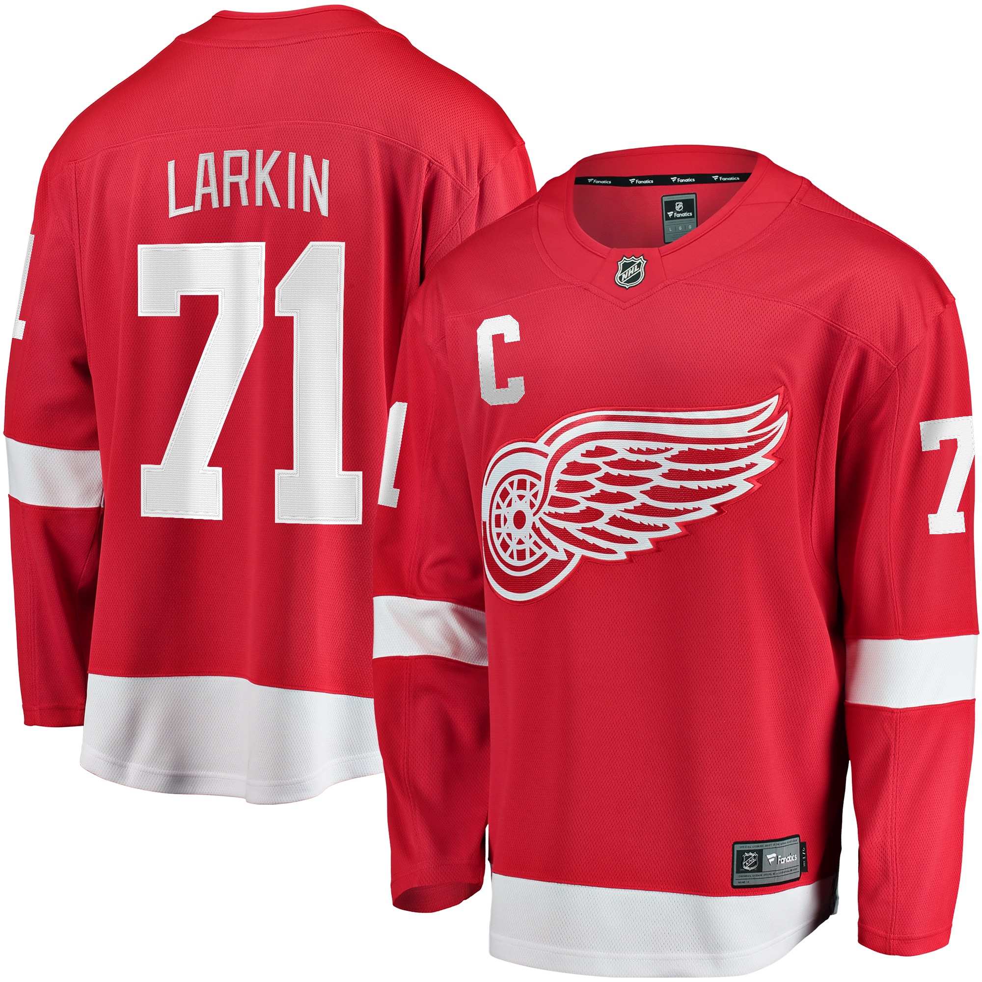 Dylan Larkin Detroit Red Wings Branded Home Breakaway Jersey – Red