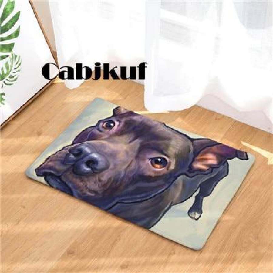 Doormat Carpets Oil Painting Dog Print Mats Floor Kitchen Bathroom Rugs 40X60or50x80cm