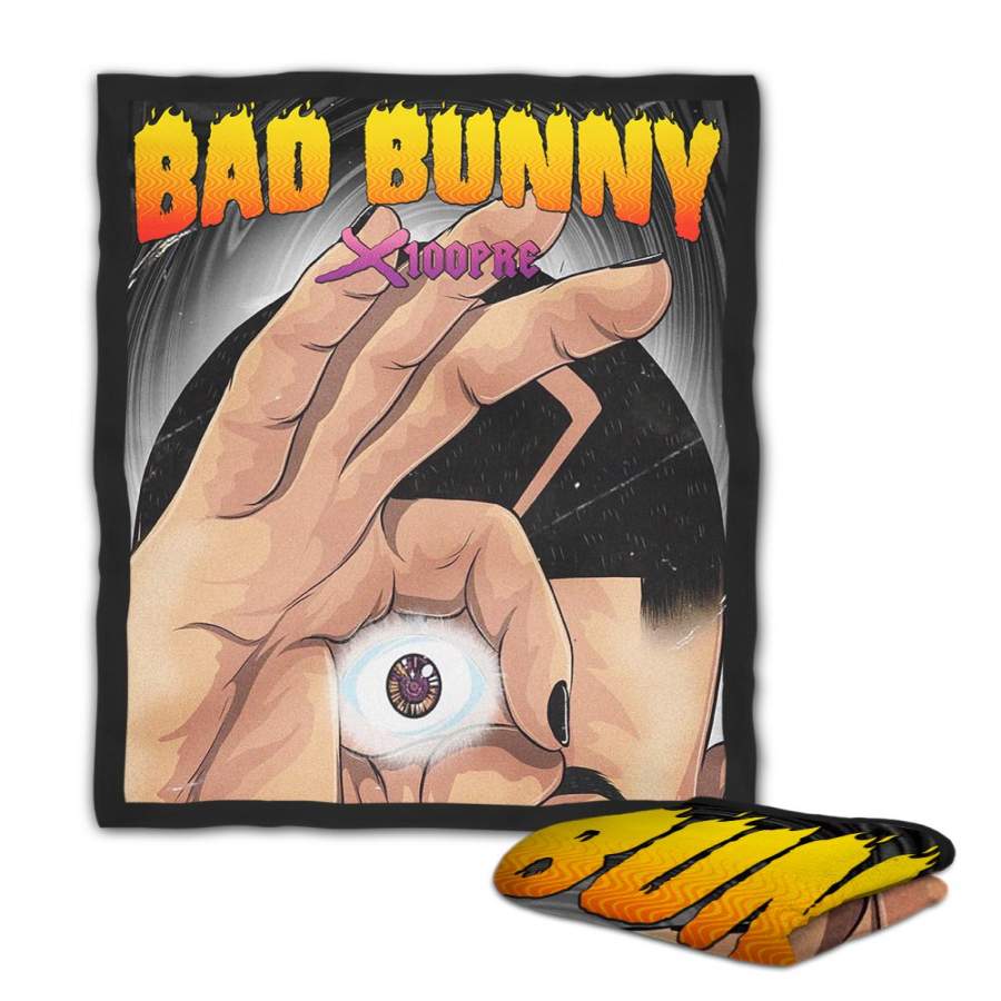 Bad Bunny X100Pre Tour Fleece Blanket