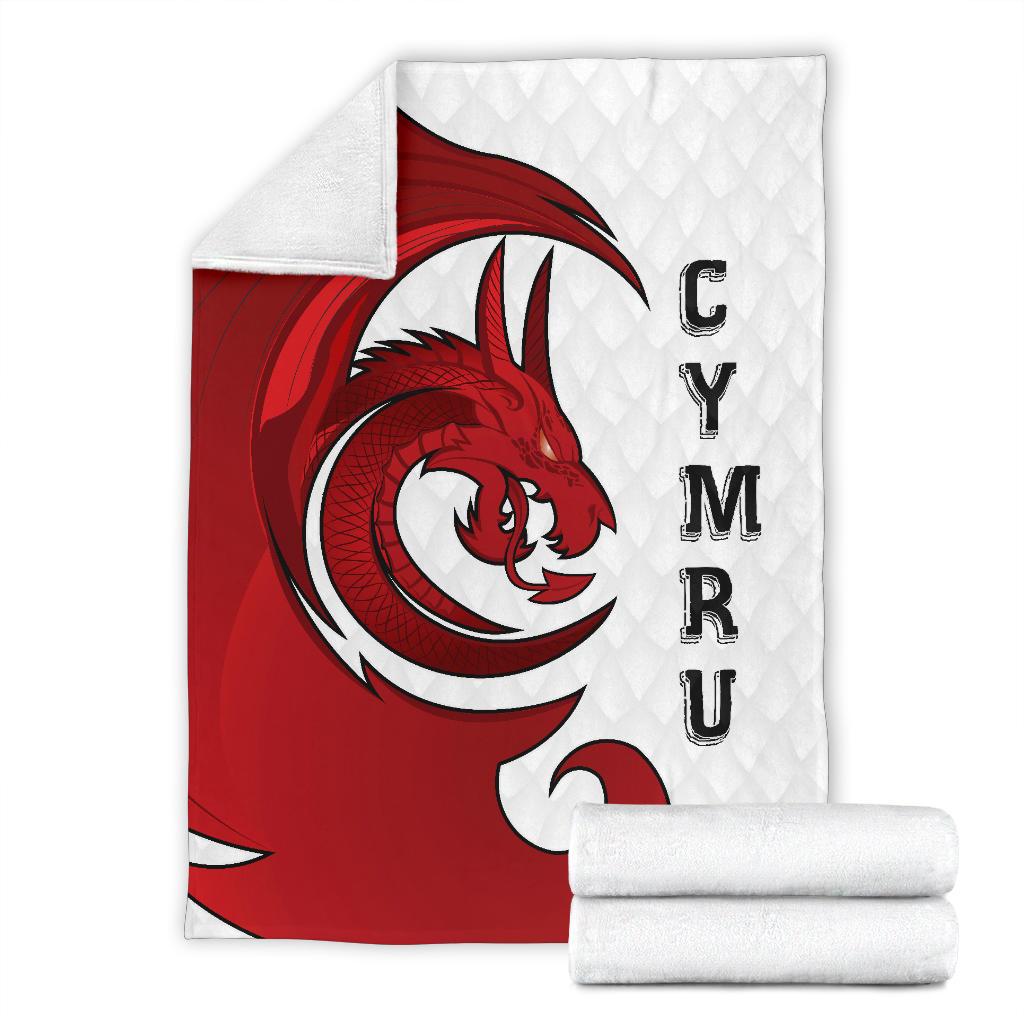 Welsh Premium Blanket – Welsh Myth Dragon Red A02