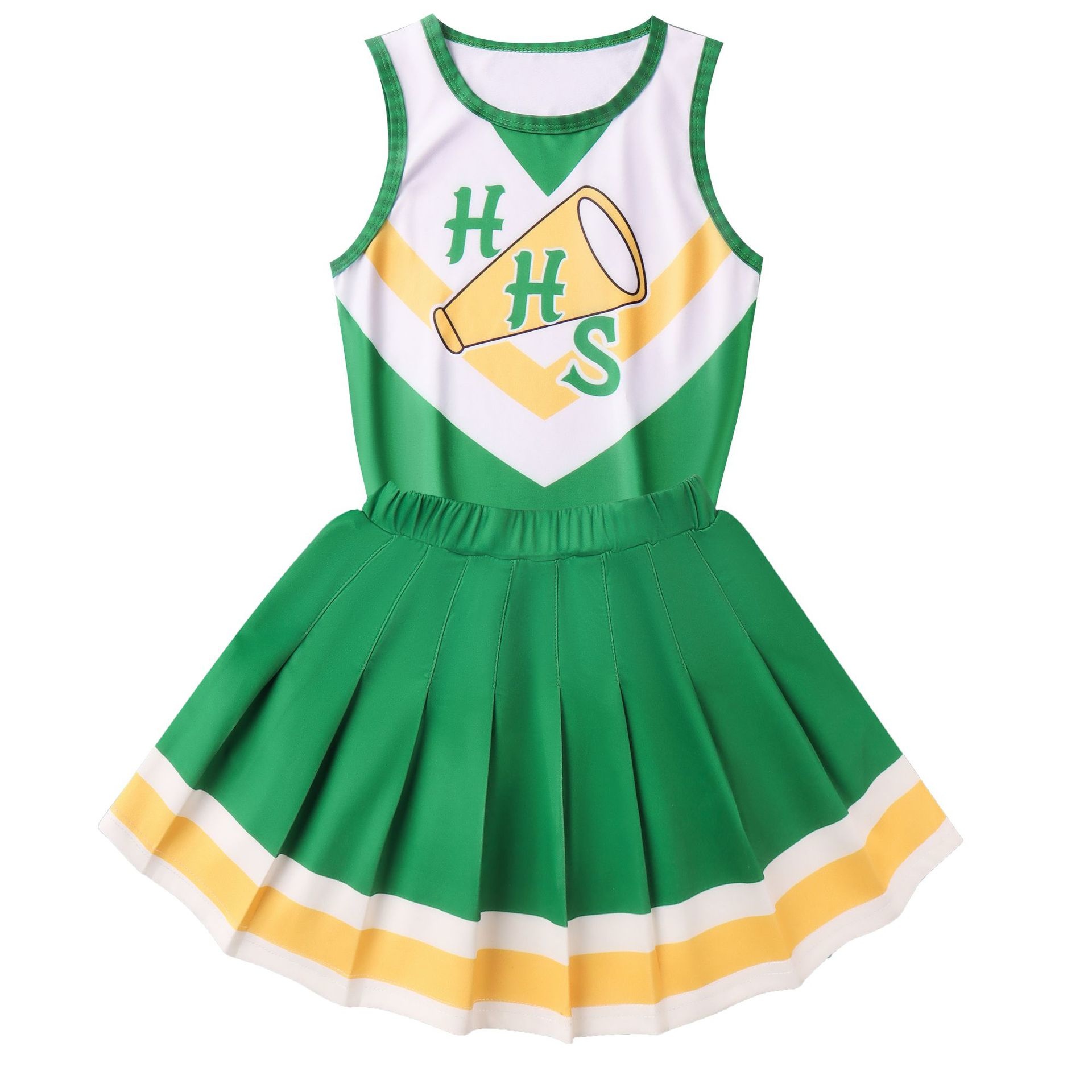 Stranger Things Season 4 Chrissy Cunningham Cheerleader Cosplay Hawkins High School Costume Skirt Uniform Suit Adult kids Gift alx