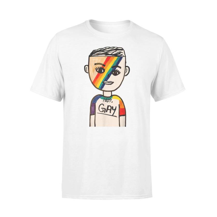 100% Gay Boy LGBT T-shirt