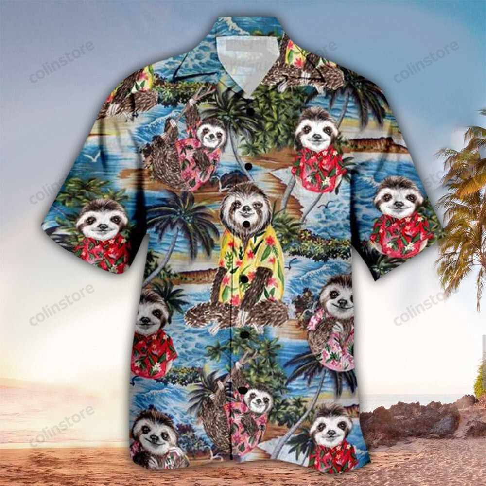 Sloth Aloha Hawaii Shirt For Ha75527