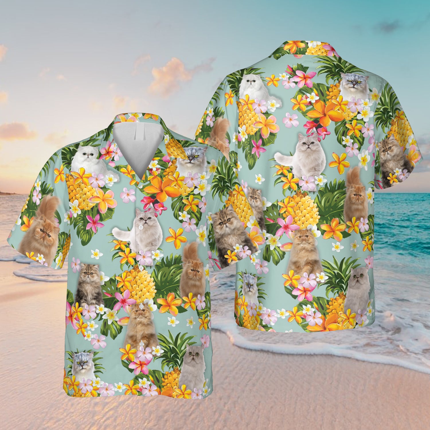 Persian Cats Pineapple Hawaiian For Cat Lovers Ha45809