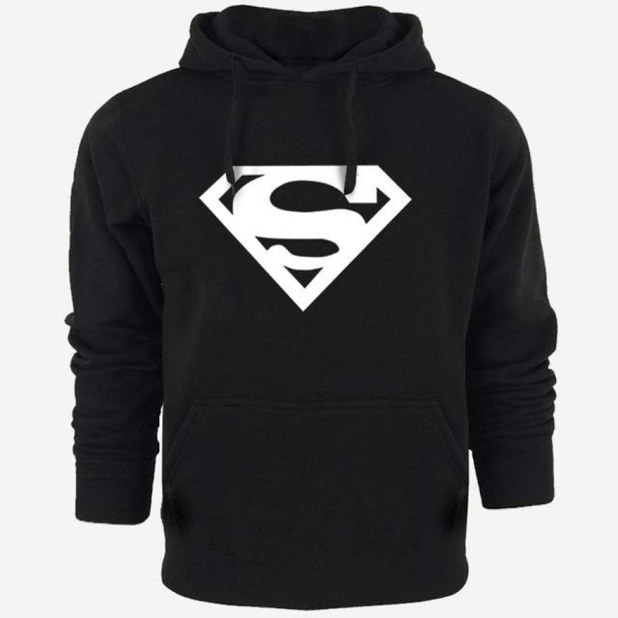 Superman Print Hoodies Sweatshirt