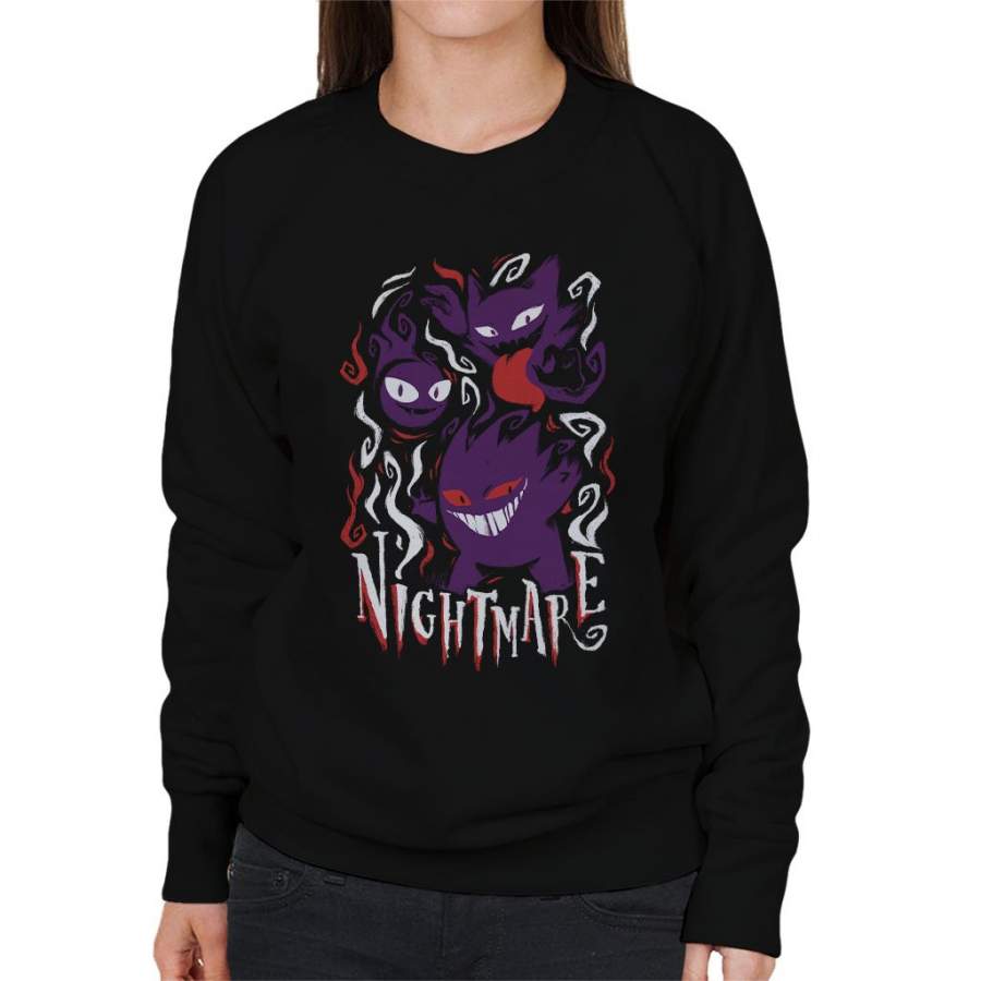 Pokemon Nightmare Ghosts Women’s Sweatshirt