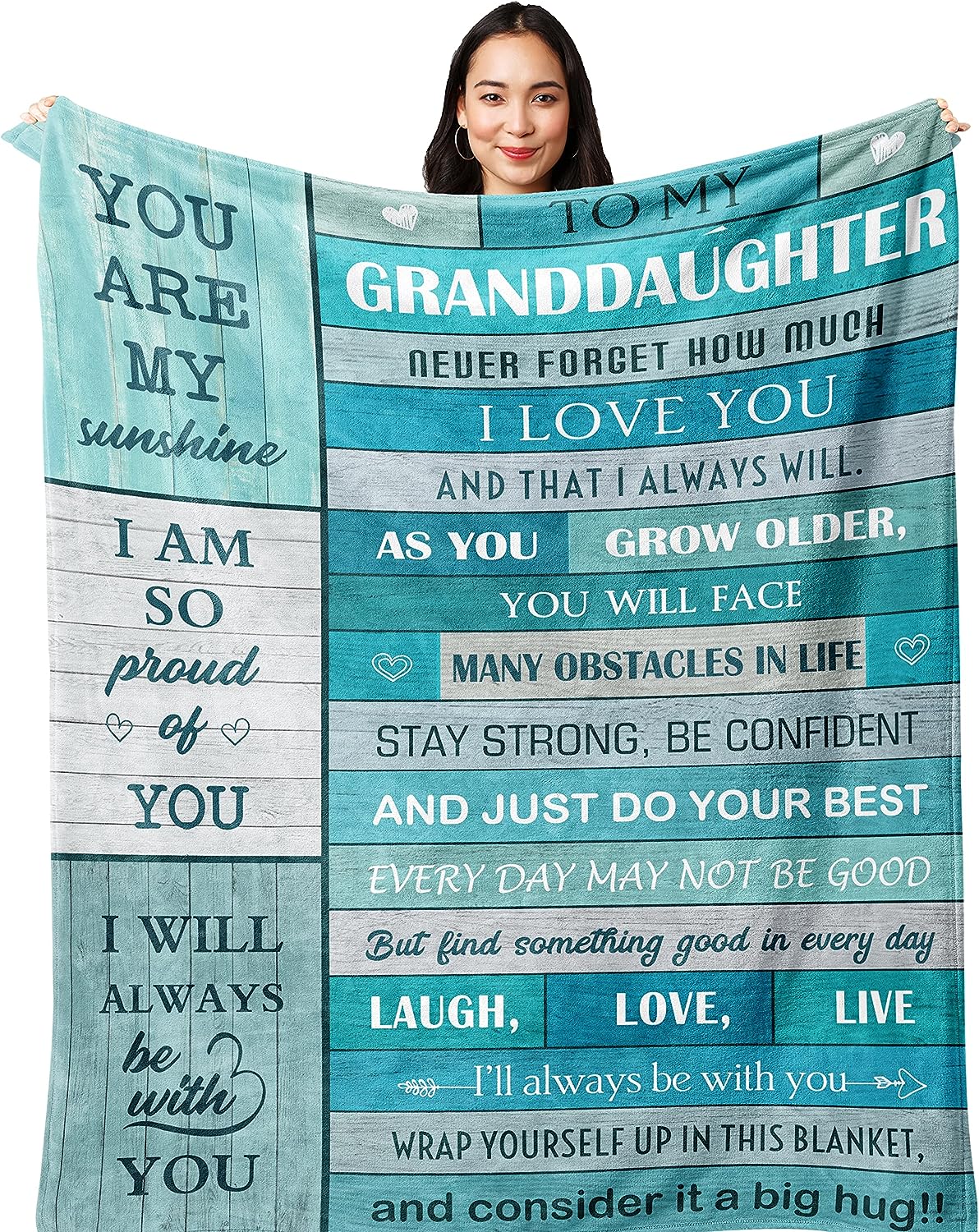 Granddaughter Throw Blanket Gifts Graduation Christmas Birthday Graduation Wedding Valentine Christmas Blanket Gifts For Granddaughter