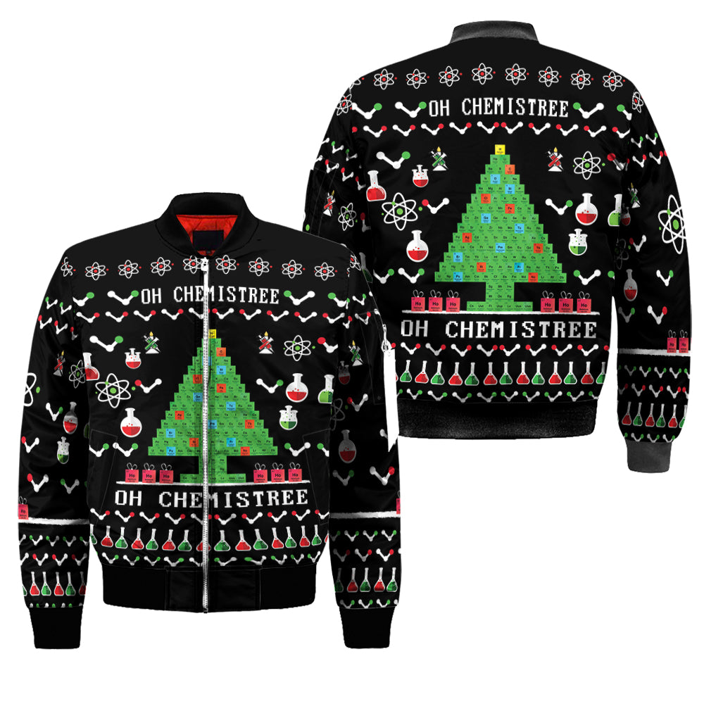 Chemistry Tree Ugly Christmas Sweatshirt Hoodie All Over Printed Pf260