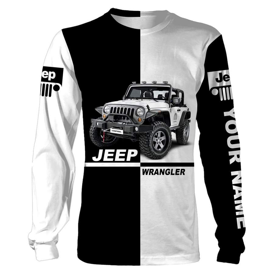 Jeep Wrangler custom Name 3D Full printing Shirt, Sweatshirt, Hoodie – Personalized Jeep clothing for Men, Women – FSD825