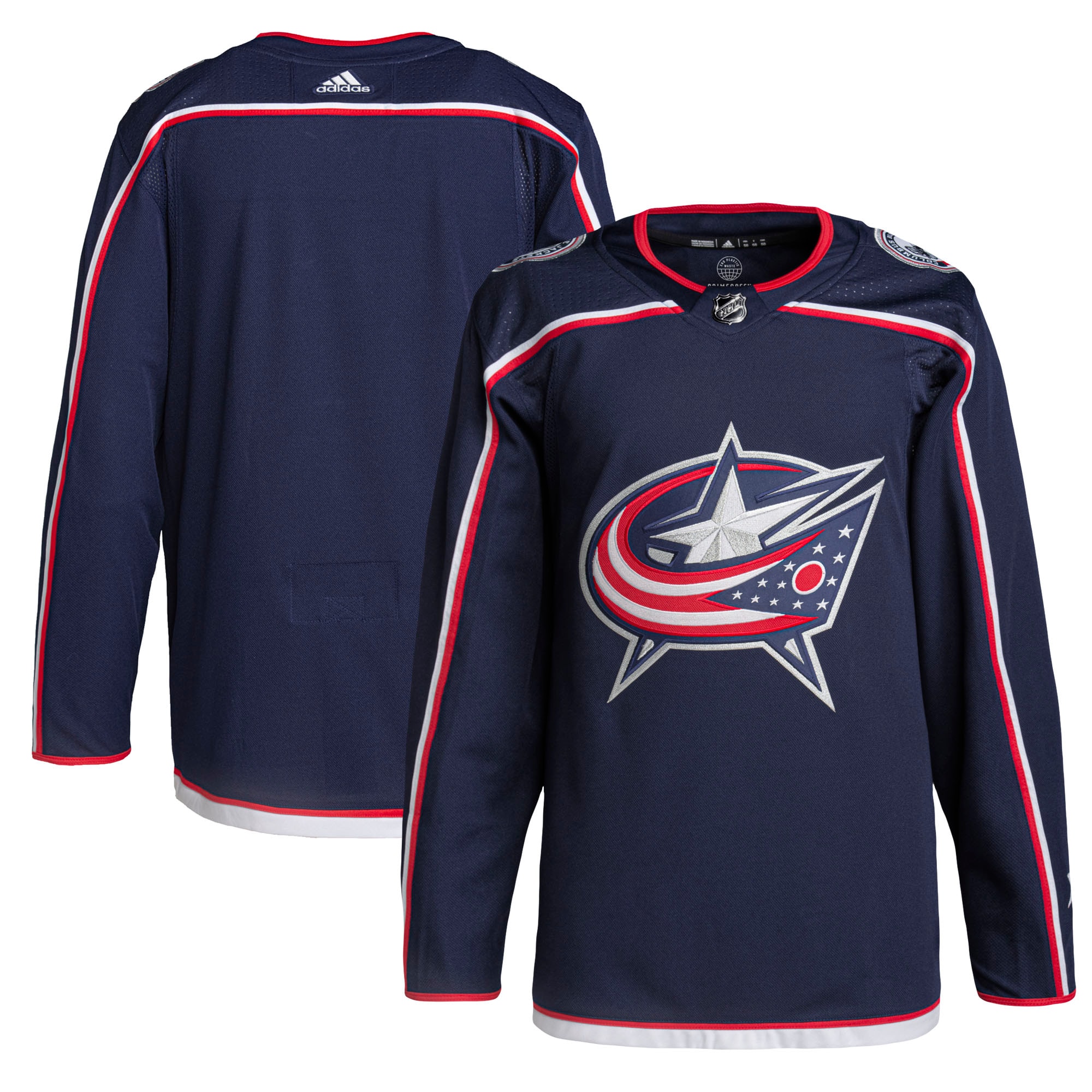 Columbus Blue Jackets Home Primegreen Authentic Jersey – Navy