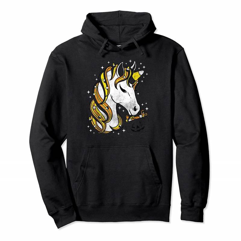 Cute Candy Corn Unicorn Halloween Top Pullover Hoodie, T-Shirt, Sweatshirt