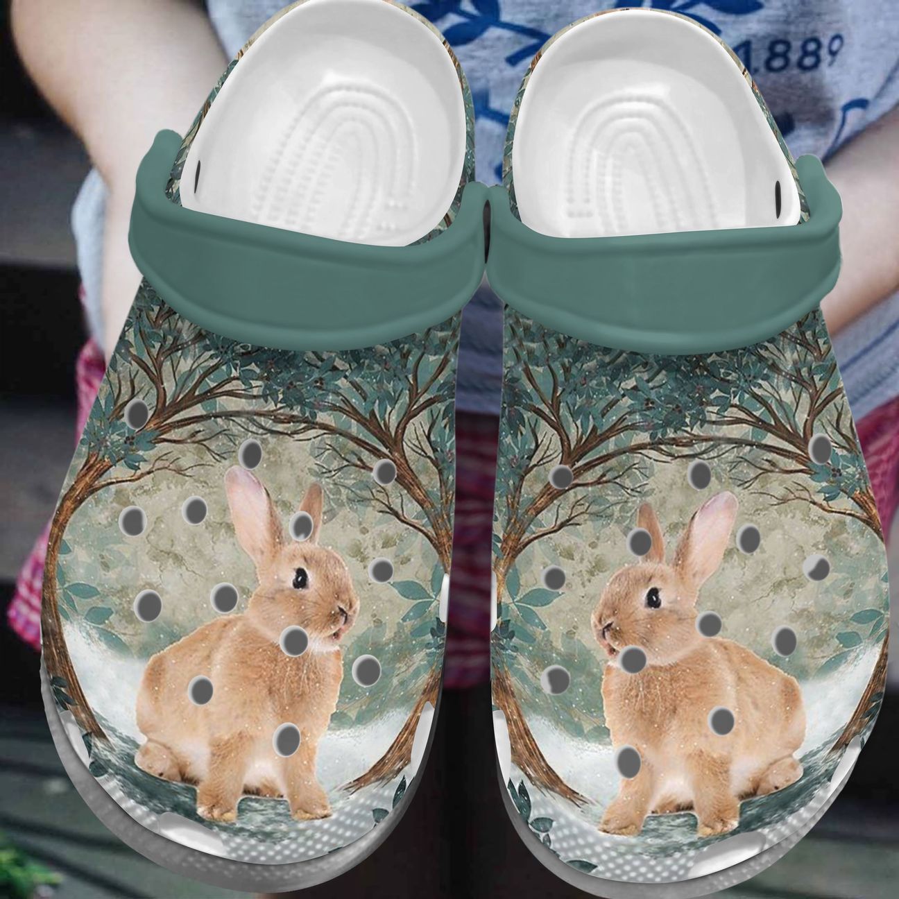 Rabbit Personalized Clog, Custom Name, Text, Color, Number Fashion Style For Women, Men, Kid, Print 3D So Cute Rabbit