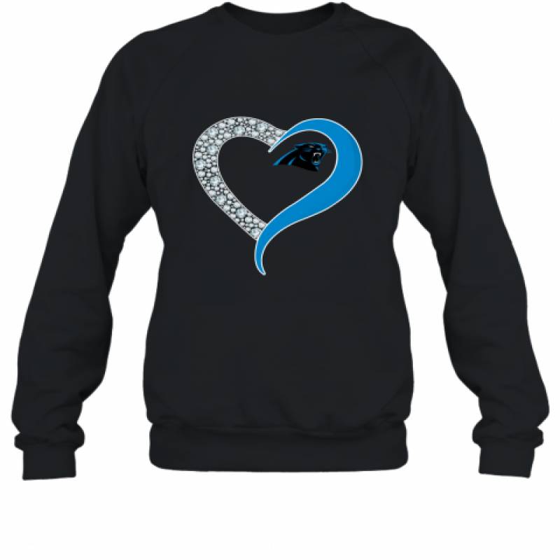 Diamond Carolina Panthers Heart shirt Sweatshirt