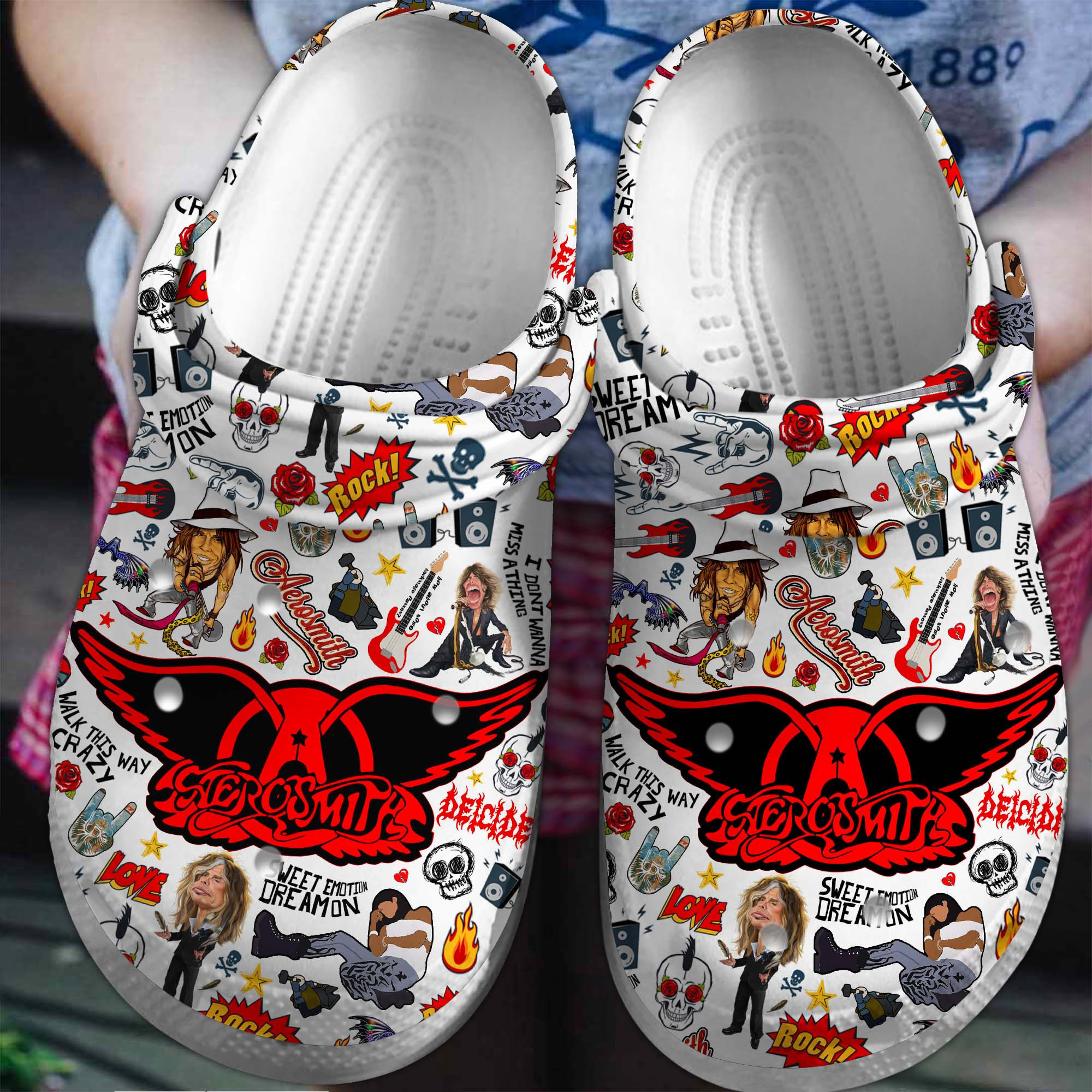 Aerosmith Crocss Clogs For Men Women And Kid Efw3Gl1X