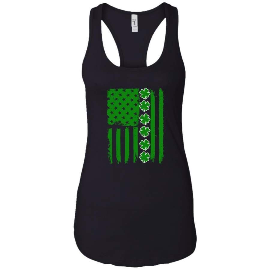 Irish American Flag Shamrock St Patricks Day Shirt