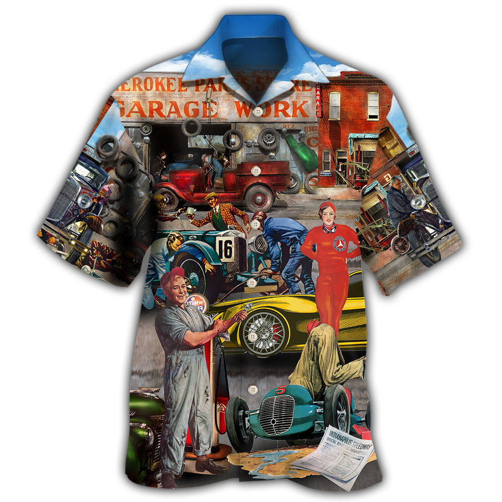 Auto Mechanic Retro Car Hawaii Shirt Ha55827