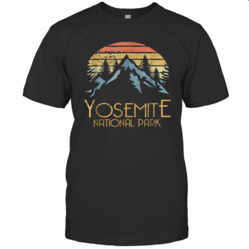 Vtg Yosemite National Park California Camping T-Shirt