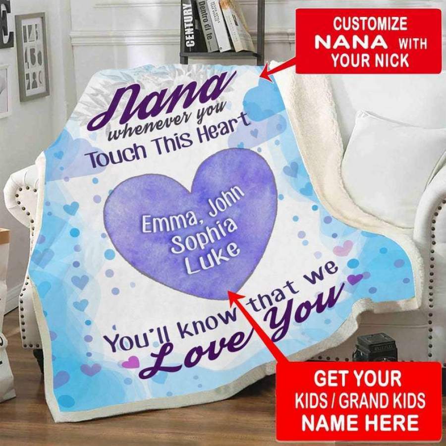 Gift For Nana You’ll Know That We Love You Blanket