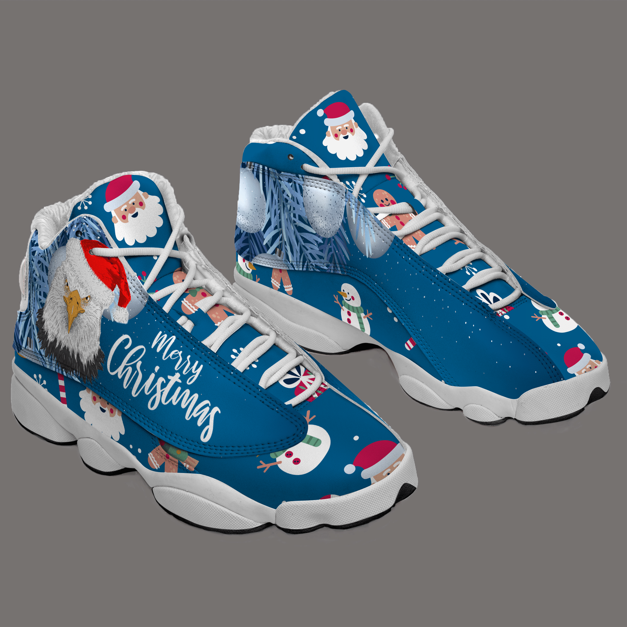MERRY CHRISTMAS EAGLE-JORDAN 13 SHOES