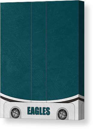 1 Philadelphia Eagles Helmet Art Joe Hamilton Canvas Print