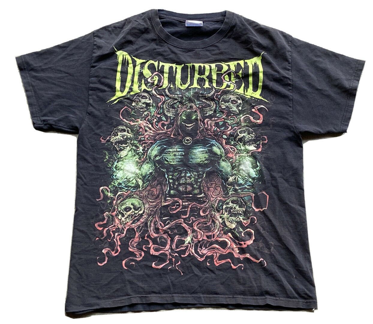 Vintage Disturbed Shirt Size Black Distressed Worn