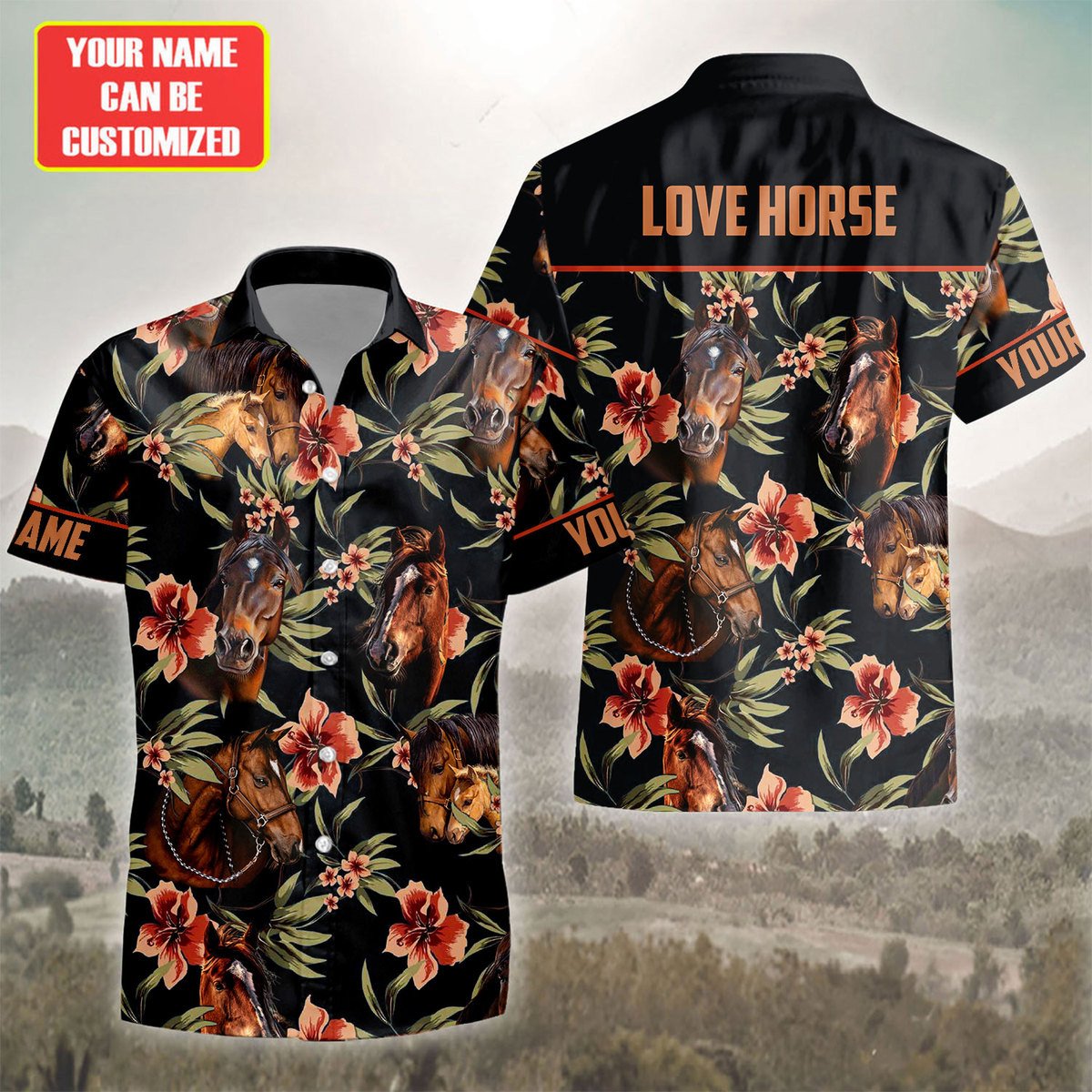 Personalized Love Horse Tropical Hawaii Shirt Beach Short Q070706