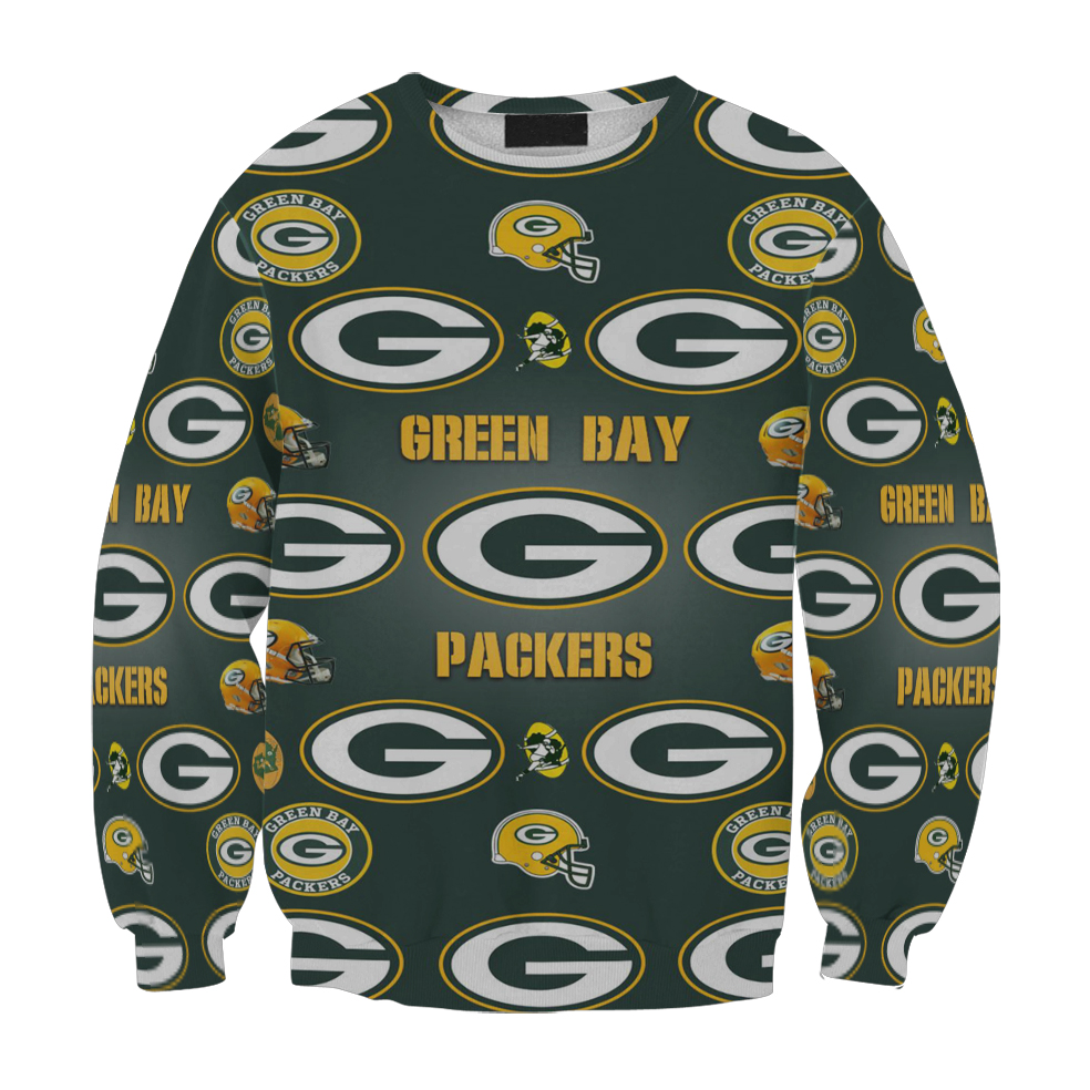 Green Bay Packers Emblem Seamless Gift For Fan 3D Full Printing Sweatshirt