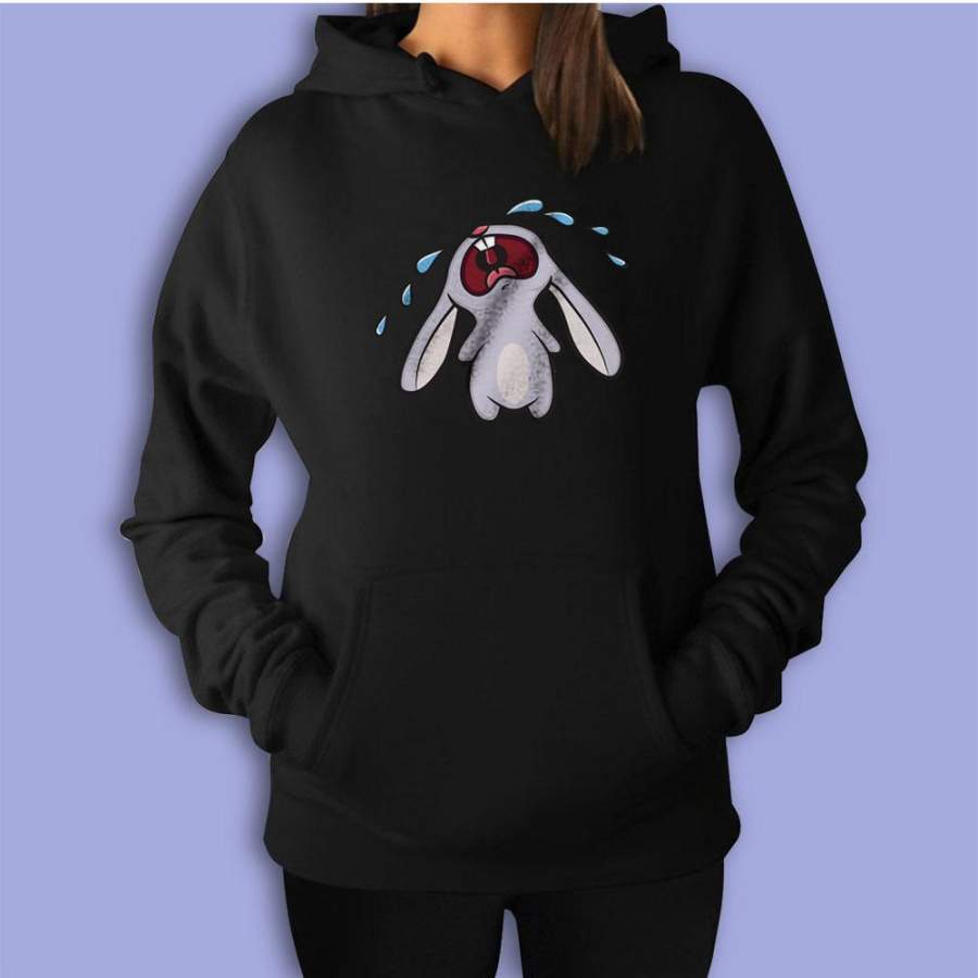 Bawling Bunny Women’S Hoodie