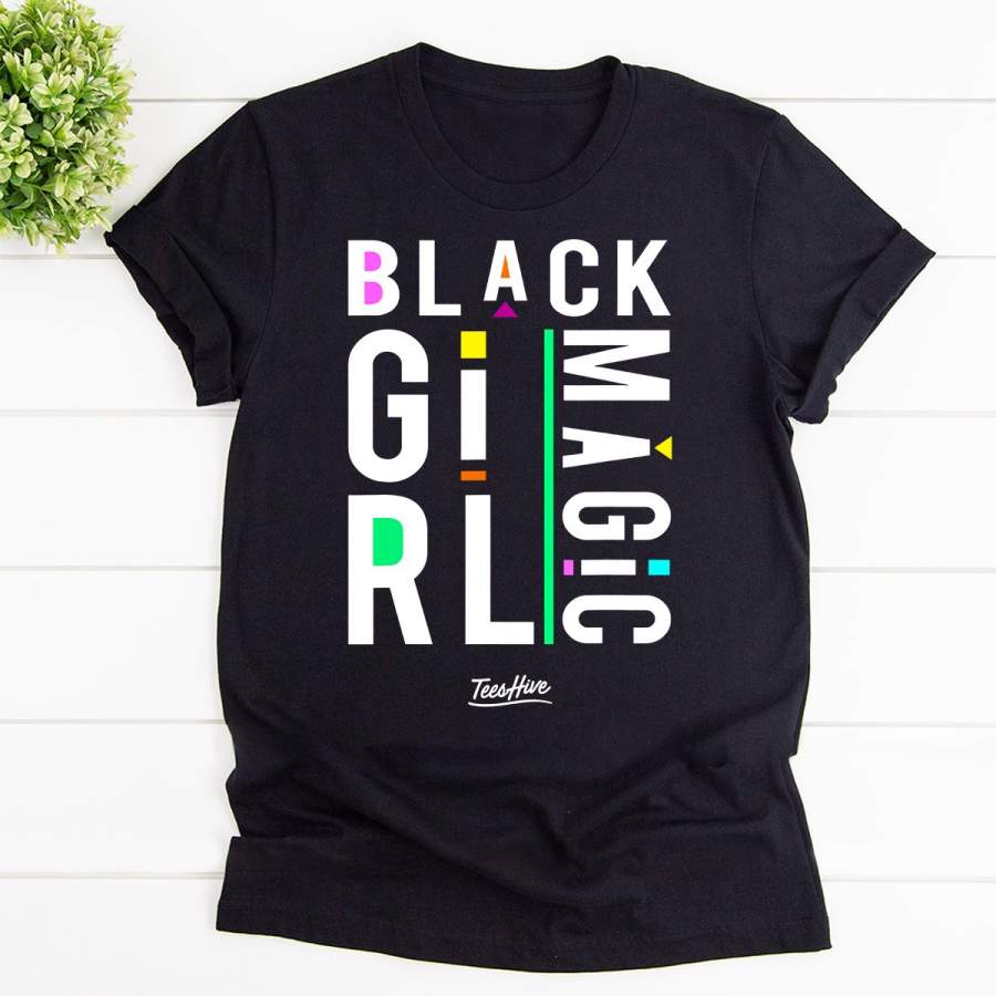 Proud African American proud black girl magic black cotton t shirt for men and women S-6XL