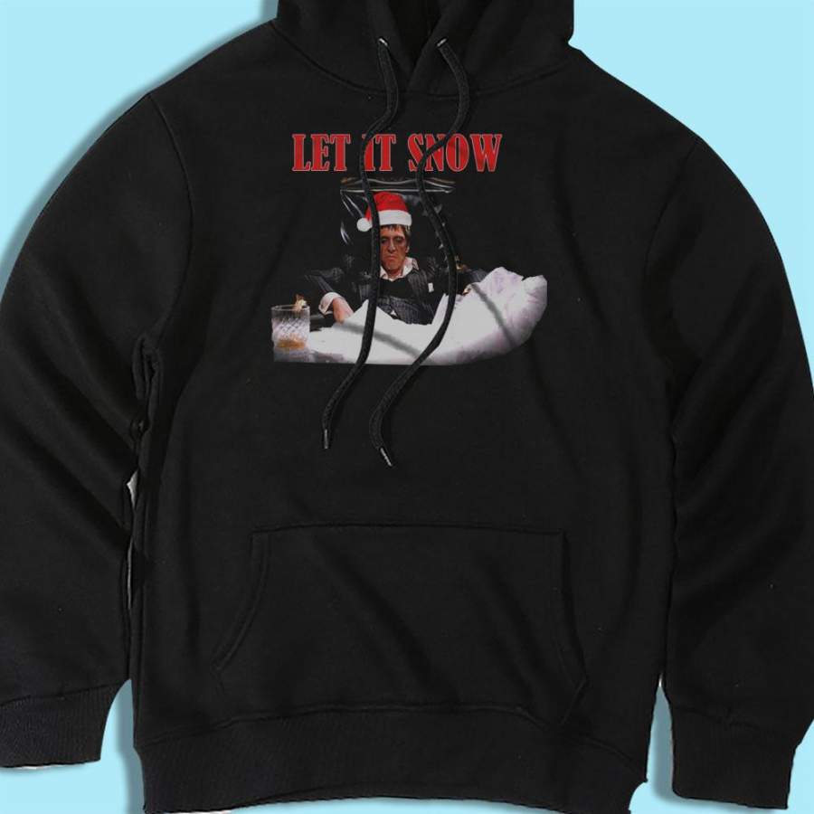 Scarface Tony Montana Let It Snow Christmas Men’S Hoodie