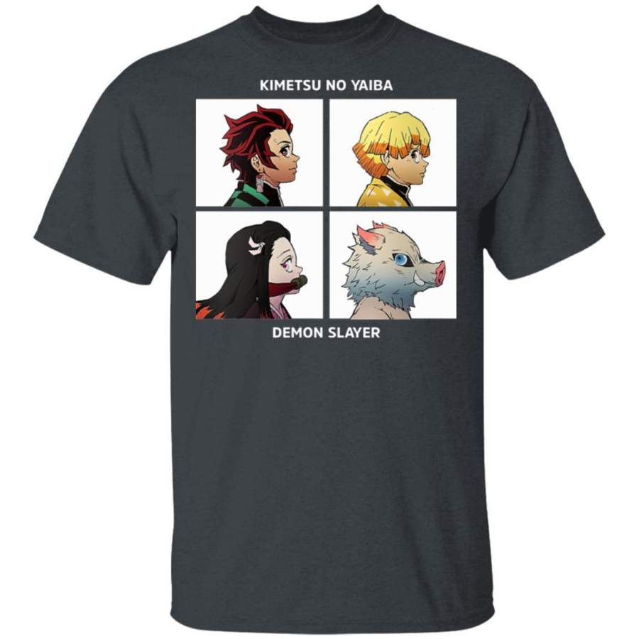 Demon Slayer Kimetsu No Yaiba Shirt Tanjiro Zenitsu Inosuke Nezuko Tee ...