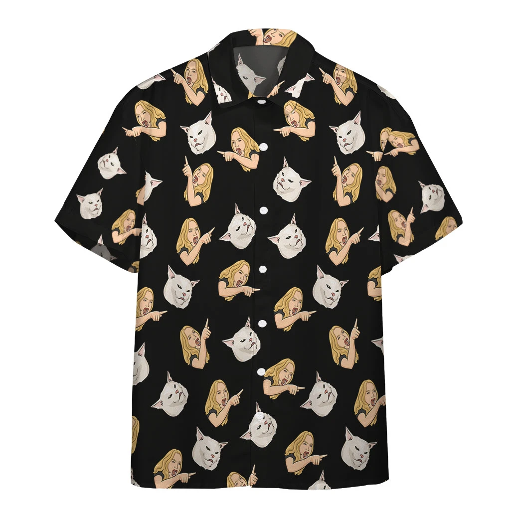 Cat And Girl Hawaii Shirt Unisex Adult Ha63592