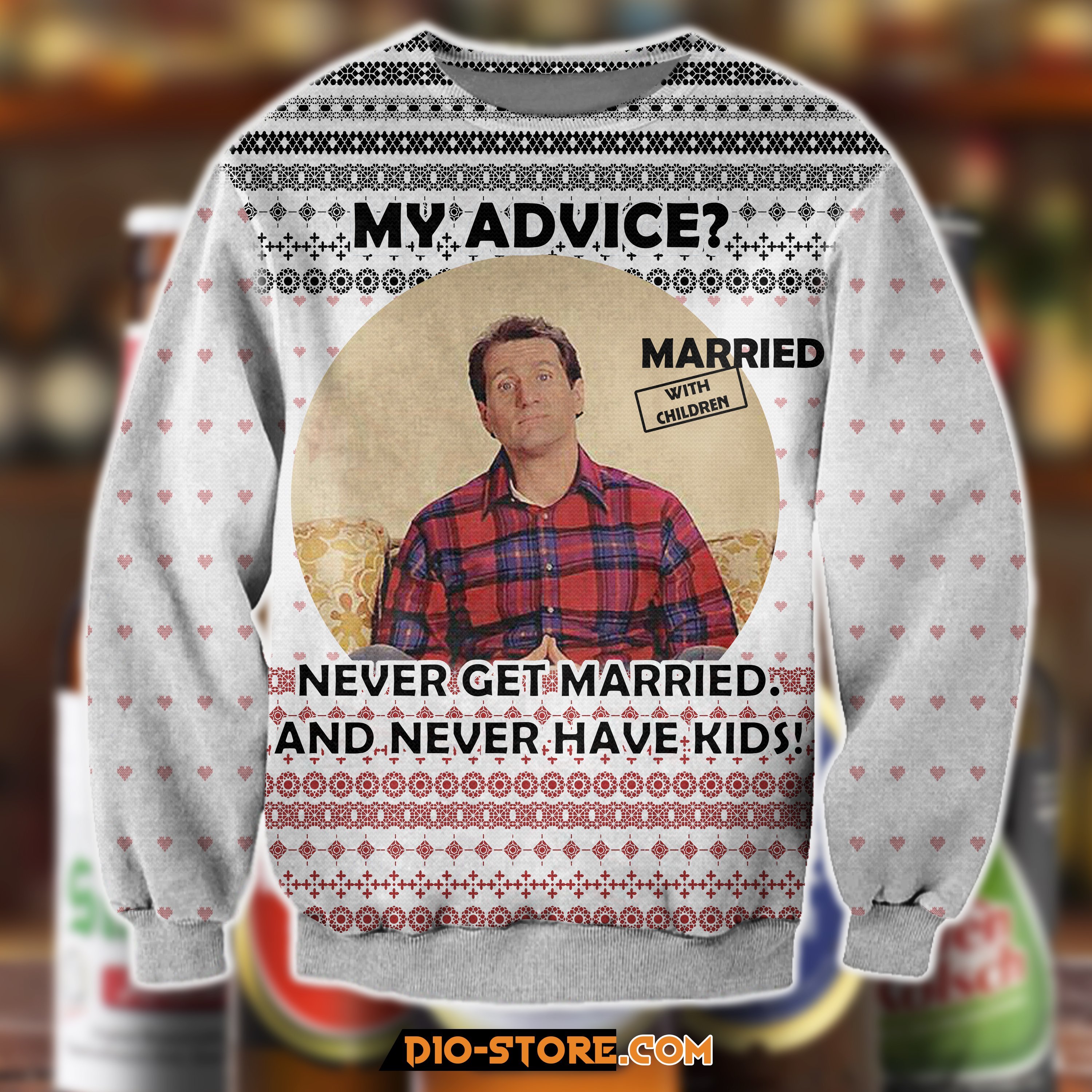 Al Bundy Married With Children 3D Print Ugly Christmas Sweater Hoodie All Over Printed Cint10022