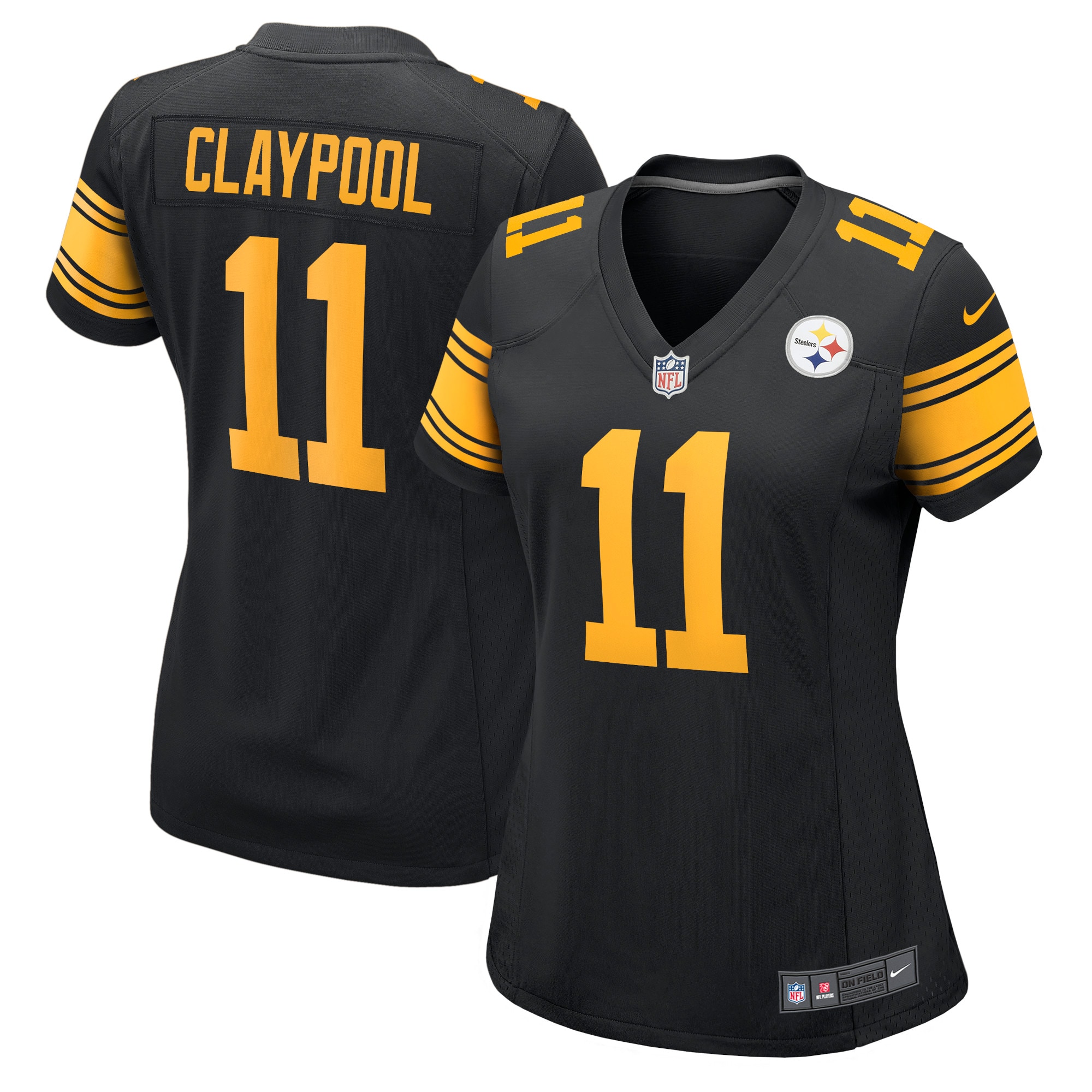 Women’s Pittsburgh Steelers Chase Claypool Black Alternate Game Jersey