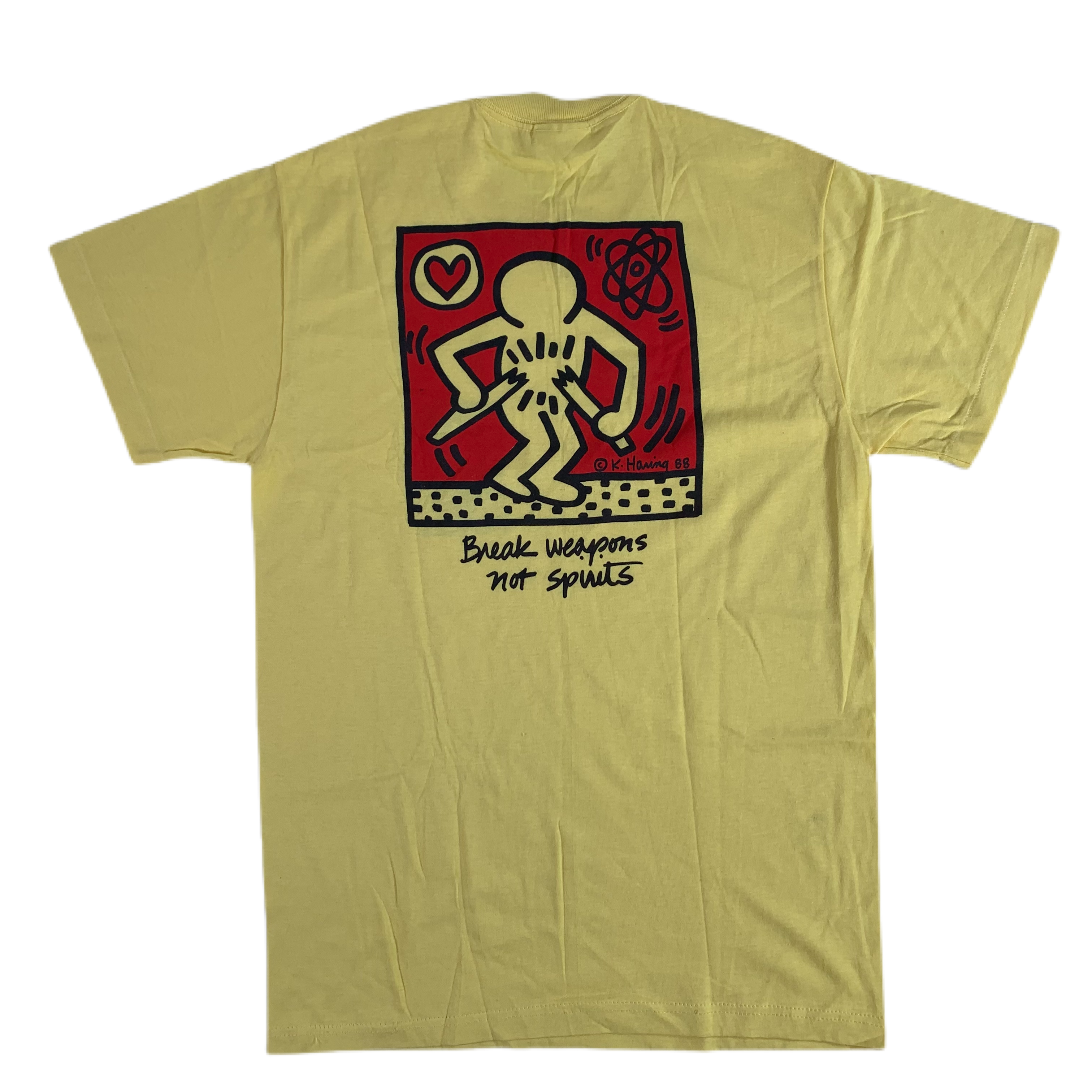 Vintage March For Peace “Keith Haring” Break Weapons Not Spirits T-Shirt