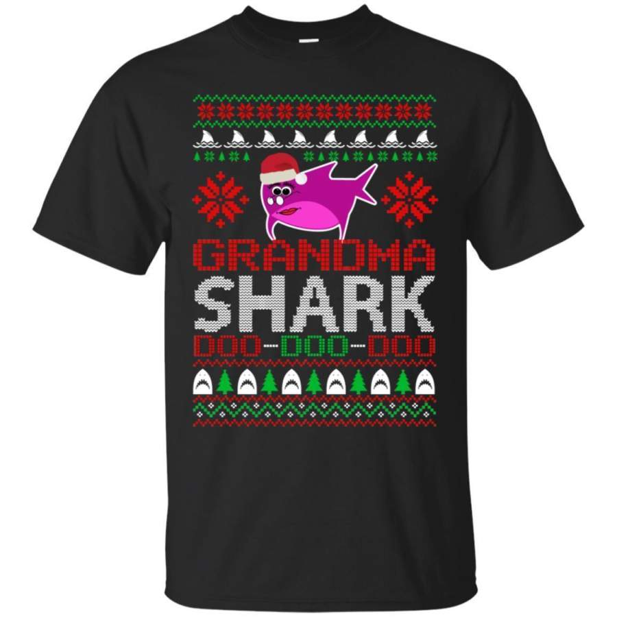 AGR Grandma Shark Doo Doo Doo Christmas Shirt Sweater