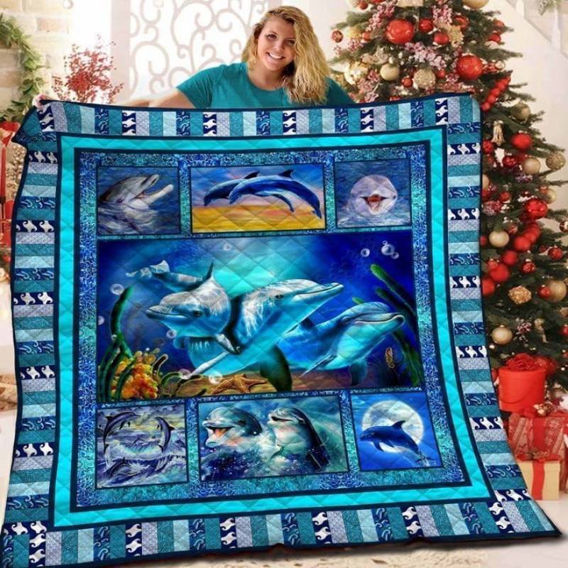 Dolphin Soul Of Ocean Awesome MYT534 Quilt